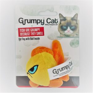 Grumpy Cat Goldfish Cat Toy with Ball Inside