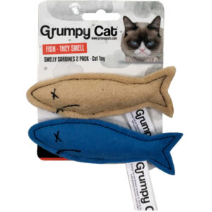 Grumpy Cat Smelly Sardines 2-Piece Pack Cat Toy