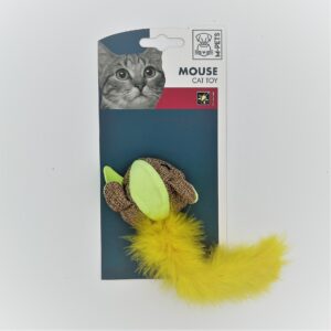 M-Pets Cat Toy Mouse (Yellow)